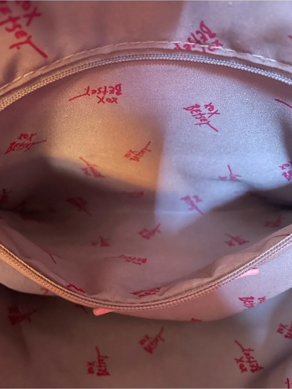 Betsey Johnson Faux Leather Tote and Matching Shoe Print Wristlet (Set)